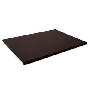Schreibtischunterlage mit Kantenschutz Leder Dunkel Braun cm 70x50 - Rutschfester Boden - Hergestellt in Italien