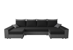 Sofa mit Schlaffunktion in U-Form PAMELA, Couch, Schlaffunktion , Wohnlandschaft Wohnzimmer, 321x80x139, sawana 14/sawana 05