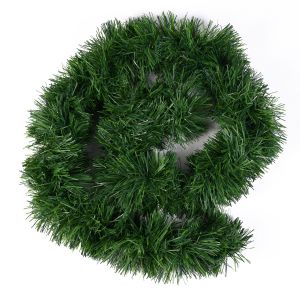 Weihnachtsgirlande grün 10 Meter - künstliche Dekogirlande Ø 10 cm - Tannen Girlande als Weihanachtskranz - Weihnachten