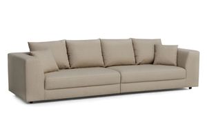 Big Sofa XXL Stoff verschiedene Farben KAWOLA beige MERA