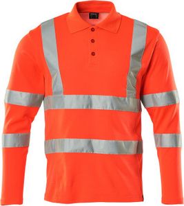 Mascot Polo-Shirt, Langarm Safe Classic 18283, Farbe:hi-vis rot, Größe:M Mascot Polo-Shirt, Langarm Safe Classic 18283, Farbe:hi-vis rot, Größe:M