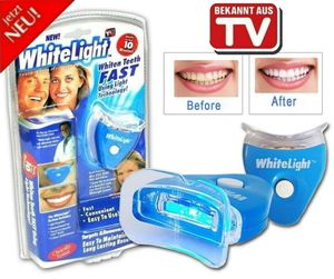 WHITE LIGHT Zahnaufhellung Bleaching Set Zahnweiß Gel Weiße Zähne (100g/42,13€)