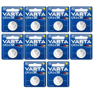 Varta - 10x CR2430 Knopfzelle 3V Batterie Varta