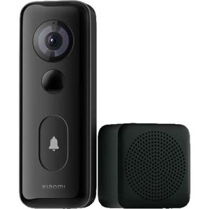 Xiaomi Mi Smart Doorbell 3S - Smarte Türklingel mit Glocke - mit Kamera - kabellos - 802.11b/g/n, 433 MHz RF-Protokoll - 2.4 Ghz