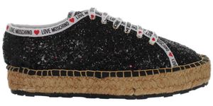 LOVE MOSCHINO espadryle damskie PREMIUM czarne lekki materiał 40