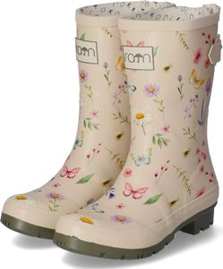 Rajn Damen Gummistiefel BUTTERFLY Beige Synthetik Größe: 42 Rajn Damen Gummistiefel BUTTERFLY Beige Synthetik Größe: 42