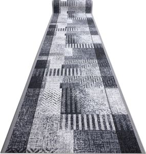Pogumovaný běhoun ESSENZA šedá 100 cm šedá 100x300 cm