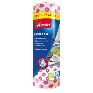 Vileda Allzwecktuch Light & Soft in Rollen Multipack x 40