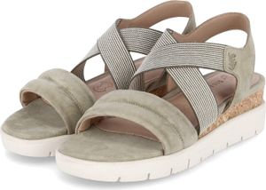 Salamander Damen Sandalen Sandaletten Grün Rauleder Größe: 42