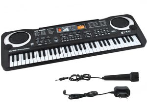Einsteiger Keyboard Mikrofon 61 Tasten Netzteil Lernfunktion 4687
