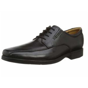 Clarks Tilden Walk pánske elegantné kožené poltopánky čierne 39,5