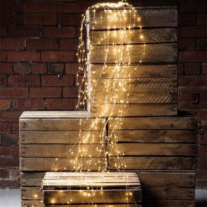 10 Stränge 200 LEDs Wasserfall Vine Lichterketten,8 Beleuchtungsmodi,Warmweiß