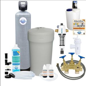 Wasserenthärtungsanlage Entkalkungsanlage MEC400 TOP-Line Wasserenthärter mit freistehendem Solebehälter + Set 7