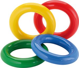 Gymnic Gym Ring - flexibilné farebné krúžky na cvičenie motoriky, reflexov a koordinácie (sada 4 ks)