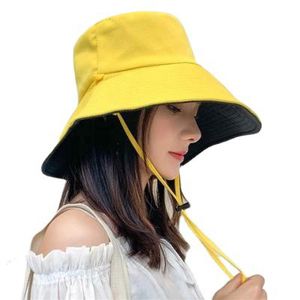 1 Stück Gelb Sommer Fischer Hut Sonnenhut Sommer Sonnenschutz Hut für Damen Fahrrad Strand Faltbare Sonnenblende