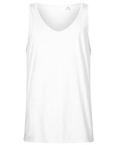 X.O Rundhals Tank Top Herren, Weiß, M