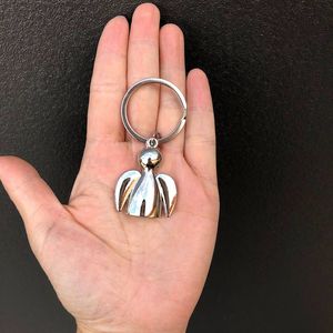 Oblique Unique Schlüsselanhänger Engel Anhänger für Geburtstag als Geschenk Mitgebsel Schutzengel Metall - silber