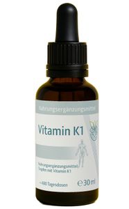 VITARAGNA® Vitamin K1 Tropfen flüssig, Phytomenadion K-Tropfen - hochdosiertes Liquid in Oliven-Öl gelöst, 30 ml, 480 Tagesdosen