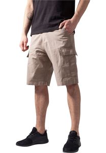 Urban Classics Camouflage Cargo Herren Shorts Camo Kurze Hose Mit Seitentaschen, Größe: 28; Farbe: Beige