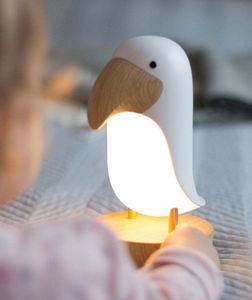 Lampe mit Lautsprecher - Weißer Vogel