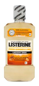 Listerine, Płyn do płukania jamy ustnej, Ginger & Lime, 500 ml