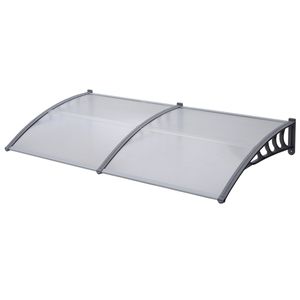 SVITA Vordach 240x90cm Haustürdach Türdach Regenschutz Hauseingang weiß SVITA Vordach 240x90cm Haustürdach Türdach Regenschutz Hauseingang weiß