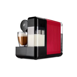 Tchibo Cafissimo 'milk' Kapselmaschine für Kaffee, Espresso, Caffè Crema, Rot