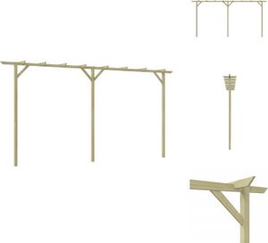 vidaXL Záhradná pergola 400x40x205 cm drevo - Oblúky na ruže, mreže a pergoly