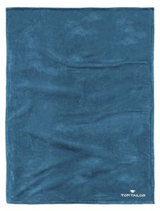 Tom Tailor kuschlige Wohndecke 150 x 200 cm Super-Soft-Microfaser Decke, Farbe:Petrol