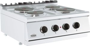 Kombinovaný elektrický sporák 4 platne - 80 cm, 400 V, stolný spotrebič