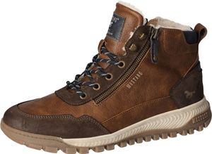 Mustang Herren Stiefelette warm gefüttert Reißverschluss sportlich 4202-601, Größe:46 EU, Farbe:Braun