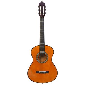 vidaXL Klassische Gitarre für Anfänger und Kinder 1/2 34" Lindenholz