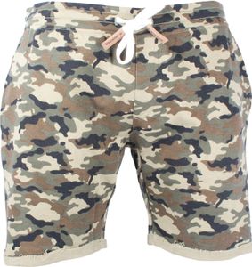 Indicode Herren Shorts kurze Sweatshorts Hose Aldrich 70-043S20-Dired Camouflage-977-XL