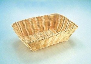 Brotkorb Buffetkorb Hellbeige leichte Ausführung BxTxH: 30 x 22 x 7 cm