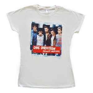 One Direction - "Midnight Memories Strips" T-Shirt für Damen RO3276 (M) (Weiß)