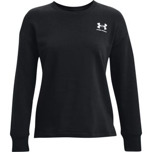 UNDER ARMOUR Rival Fleece Oversize Crew Sweatshirt Damen 001 - black/white XL