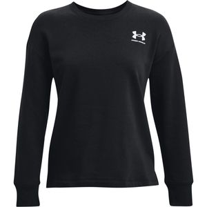 UNDER ARMOUR Rival Fleece Oversize Crew Sweatshirt Damen 001 - black/white S