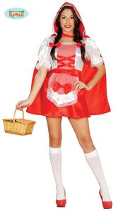 Rotkäppchen Kostüm Märchenkostüm für Damen Gr. M u. L, Größe:L