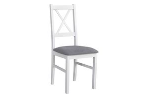 Esszimmerstuhl Stuhl Nilo X Weiß + Soro 90 Stahl 6 Stück
