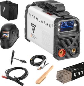 STAHLWERK Schweißgerät ARC 200 MD Digital Vollausstattung - Inverter 200 Ampere