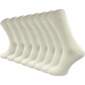 Gawilo  Socken aus 100% Baumwolle mit Rippe | Dünn & Fein gestrickt | Damen & Herren (8 Paar), Beige / 43 - 46