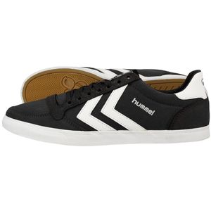 Hummel - Slimmer Stadil Low black white Schuhe Weiß Schuhe Herren Damen Sneaker Sport Größe 45 (UK 10,5)