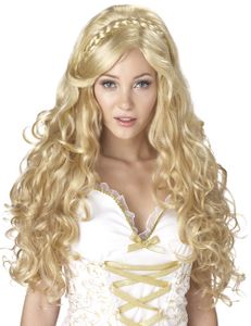 Antike Göttin Perücke blond mit Locken