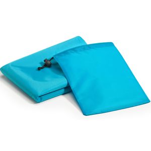 Picknickdecke PES ultraleicht 140x170 blau Polyester Schlaufen Sandheringe Tasche