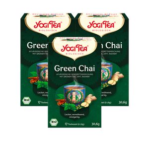 3 xYOGI TEA Green Chai | 3 x 30,6g