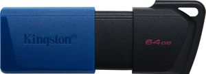 Kingston | USB 3.2 Flash Drive | DataTraveler Exodia M | 64 GB | USB 3.2 | Czarny/Niebieski