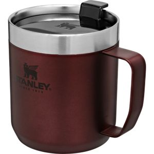 Stanley Classic Legendary Camp Mug Termoska na kávu 0,35 l / 12 OZ Wine - Dvojitá stěna s vakuovou izolací - Termoska na kávu Edelstahl - Šálek na kávu bez BPA - Vhodné do myčky nádobí