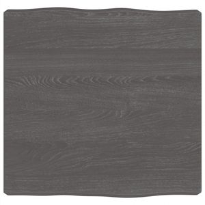 [Home] Tischplatte 40x40x6 cm Massivholz Eiche Behandelt Baumkante , Neue Mode 2024 im häuslichen Leben