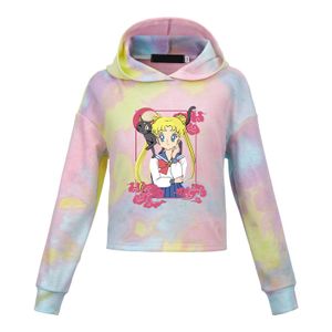 Sailor Moon Kapuzenpullover Kinder, Hoodie Langarm Sweatshirt, Farbe: Rosa, Größe: 120