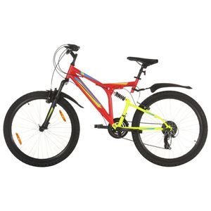 Horský bicykel Prolenta Premium 21 prevodov 26 palcové koleso 49 cm červený